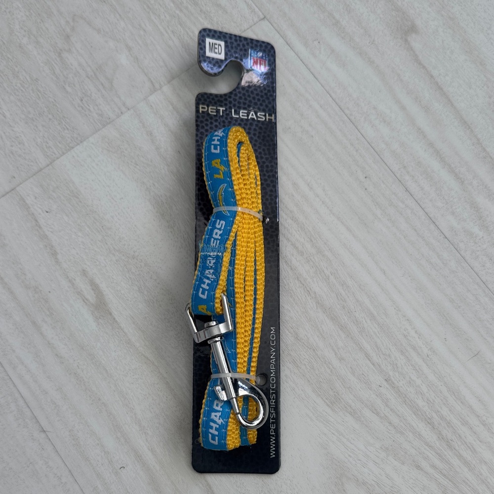 Pets First Chargers Blue and Yellow Dog Leash
